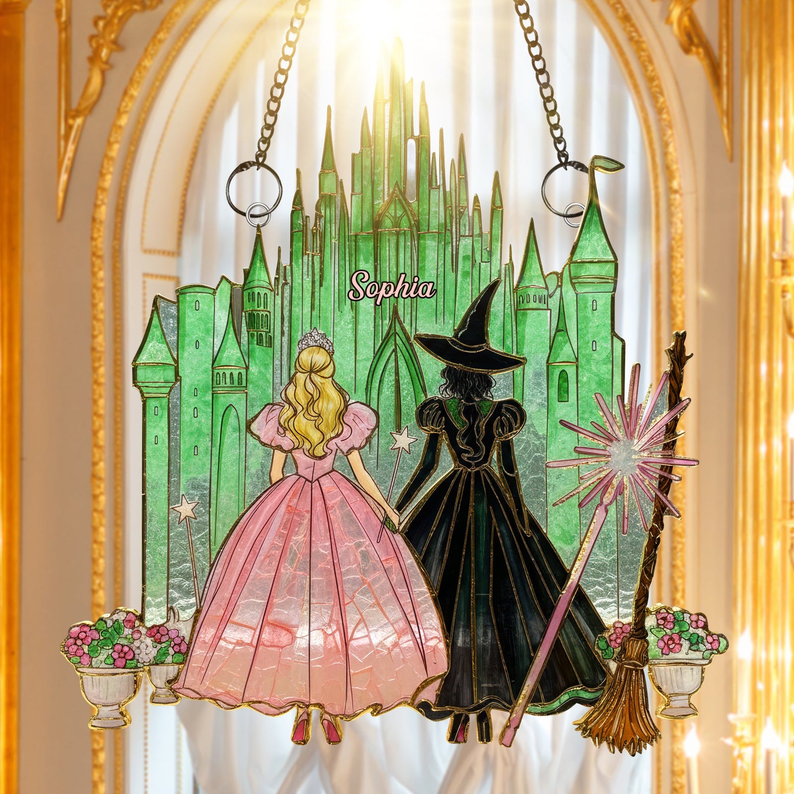 Fantasy Lovers Suncatcher Ornament – Personalized Gifts 05kiqn261125-Homacus