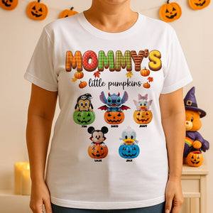 Little Pumpkins Personalized Halloween Gifts For Grandma And Mom Shirt 04pgtn220825