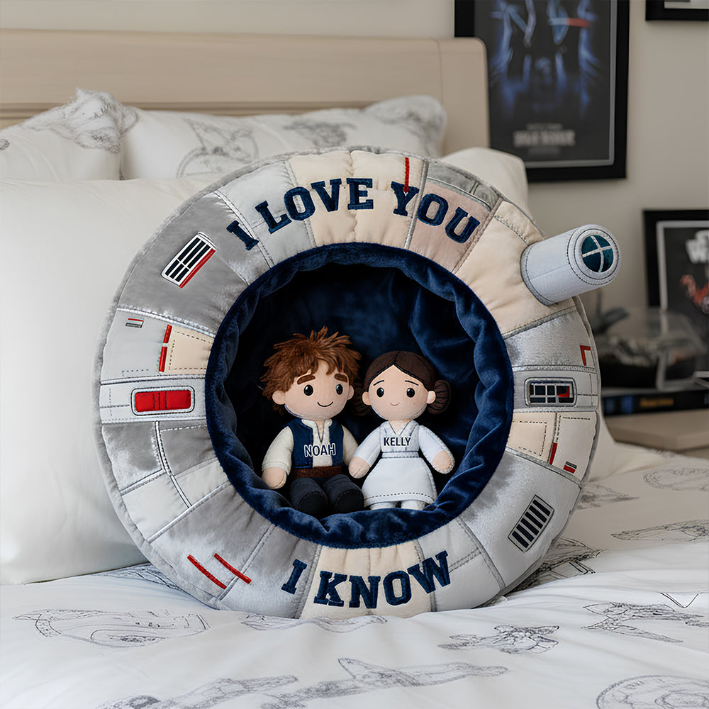 I Love You Custom Shape Pillow, Personalized Couple Gifts 02QHDT131125