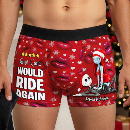 Playful Couple Men Boxers - Personalized Christmas Gifts For Him 02NALU220925