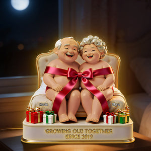 Naughty Old Couple Acrylic Light Box - Personalized Gifts For Couple 01ohta161225