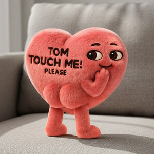 Funny Heart Custom Shape Pillow - Personalized Gifts For Couples 03natn291125