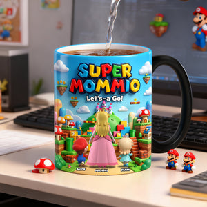 Level Up Motherhood Magic Mug - Personalized Gifts For Mom 03NATN110426