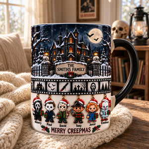 Midnight Slashers Merry Christmas Accent Mug - Personalized Christmas Gifts For Horror Lovers 02palu051026