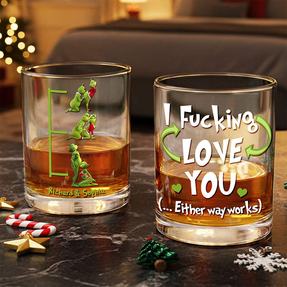 Sinful Christmas Pleasure Glass Mug Personalized Gifts For Couple 03OHQN220925