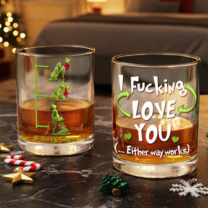 Sinful Christmas Pleasure Glass Mug Personalized Gifts For Couple 03OHQN220925