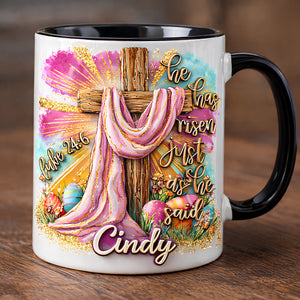 He Has Risen Accent Mug - Personalized Gifts For Christians 06hudt300126-Homacus
