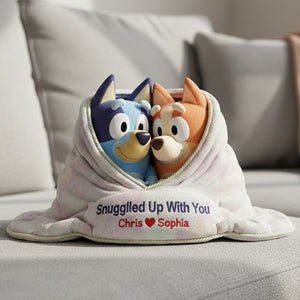 Snuggled Up Together Shaped Pillow - Personalized Gifts For Couples 03OHTN061225