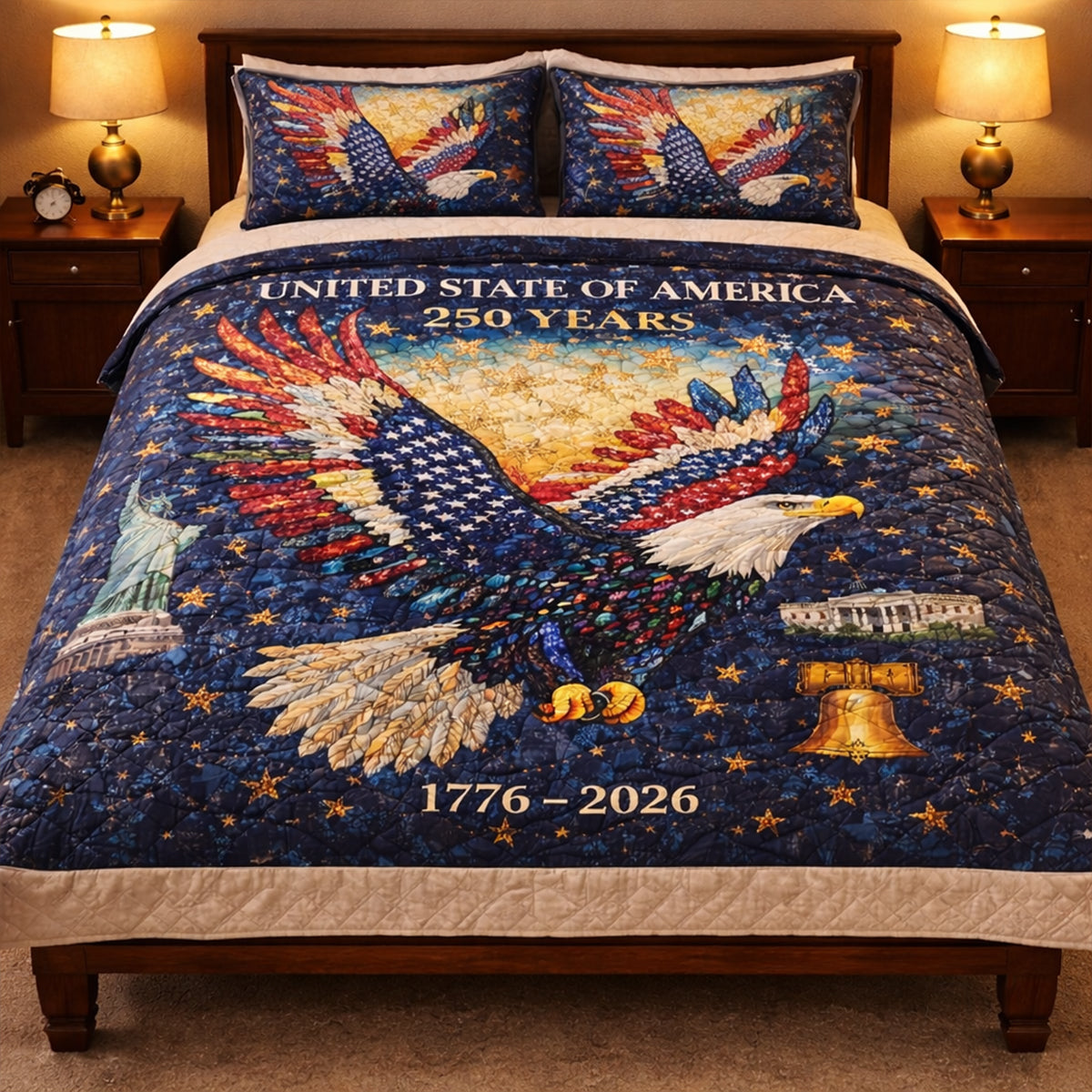 250th Anniversary Quilt Bedding Set Special Line - Gifts For Patriots 03hutn270126