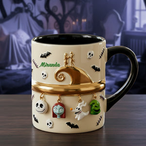 Hanging Skull Accent Mug - Personalized Gifts 01ohmg181225