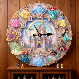 Personalized Gifts For Princess Fans Acrylic Hanging Wall Clock 04NATN310326