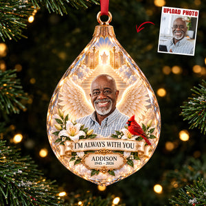 Memorial Heaven Acrylic Ornament - Custom Photo Memorial Gifts 02hadt131026