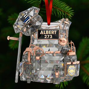 Police Vest Christmas Ornament - Personalized Gifts For Police Officer 04qhqn101025