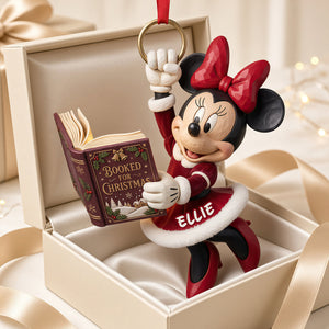 Whimsical Bookish Christmas Acrylic Ornament - Personalized Christmas Gifts For Reading Lovers 02padt091026