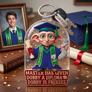 Master Has Given Me A Degree  - Celebrate Graduation Keychain - Personalized Gifts For Graduates 02hutn150526
