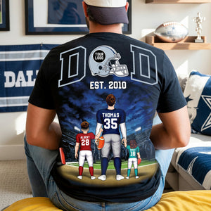 Football Lover Dad Shirt - Personalized Gifts For Father's Day 04huqn260526-Homacus