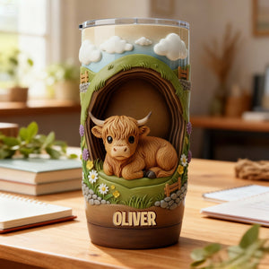 Highland Cow Tumbler - Personalized Gifts For Highland Cow Lovers 05kimg271225
