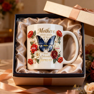 Floral Butterfly Mom And Kids Coffee Mug - Personalized Gifts For Mother's Day Coffee Mug 04TOMG250226