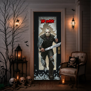 Dark Horror Villains Door Cover - Personalized Gift For Horror Fans 01PGLU210825
