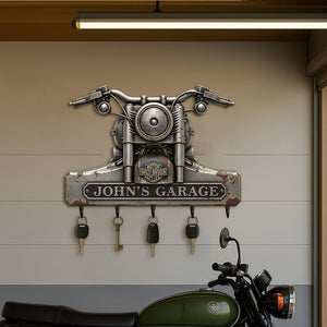 Motorcycles Garage Personalized Gifts For Motor Lovers Key Hanger 01natn070725