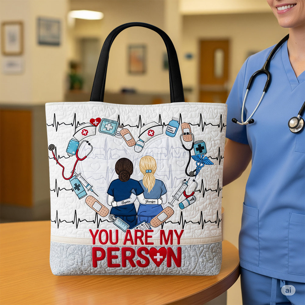 Nurse Besties Tote Bag, Personalized Gifts For Nurse Colleague 01qhdt240725