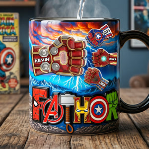 Power Fist Bump Dad Magic Coffee Mug - Personalized Gifts For Dad 05HUTA300426
