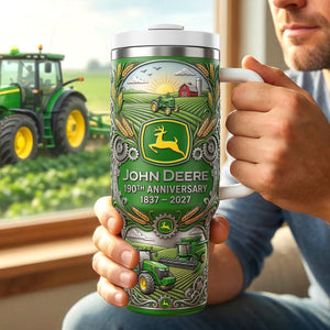 Farm Life Tractor 40oz Tumbler - Personalized Gifts For Farmers 02naqn140326
