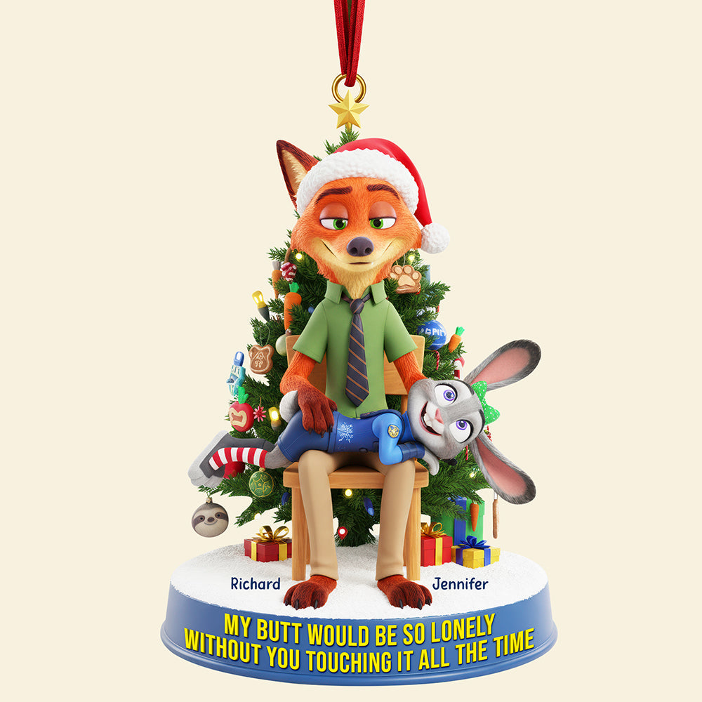 Cheeky Couple Ornament - Personalized Gifts For Couple 02naqn170925