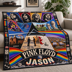 Pink Floyd Music Blanket  - Personalized Gifts For Music Lovers 04HATA081026