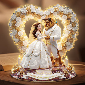 Romantic Wedding Fairy Tales Light Box Personalized Gifts For Couple 02PADT281125