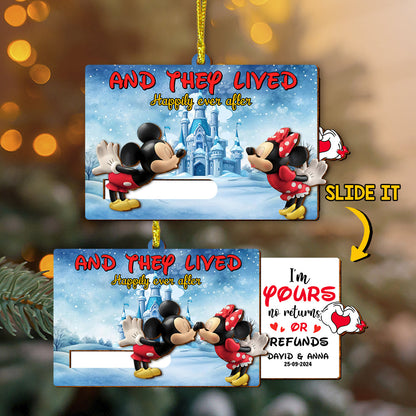 Personalized Gifts For Couple Wooden Slider Ornament 01qhtn181024 - Ornament - GoDuckee