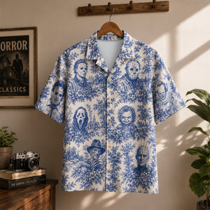 Creepy Toile De Jouy Hawaiian Shirt, Personalized Gift For Horror Lovers 05qhdh100726