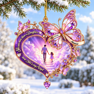 Walking Together In Heaven Acrylic Ornament - Personalized Memorial Gift 03QHQN101026
