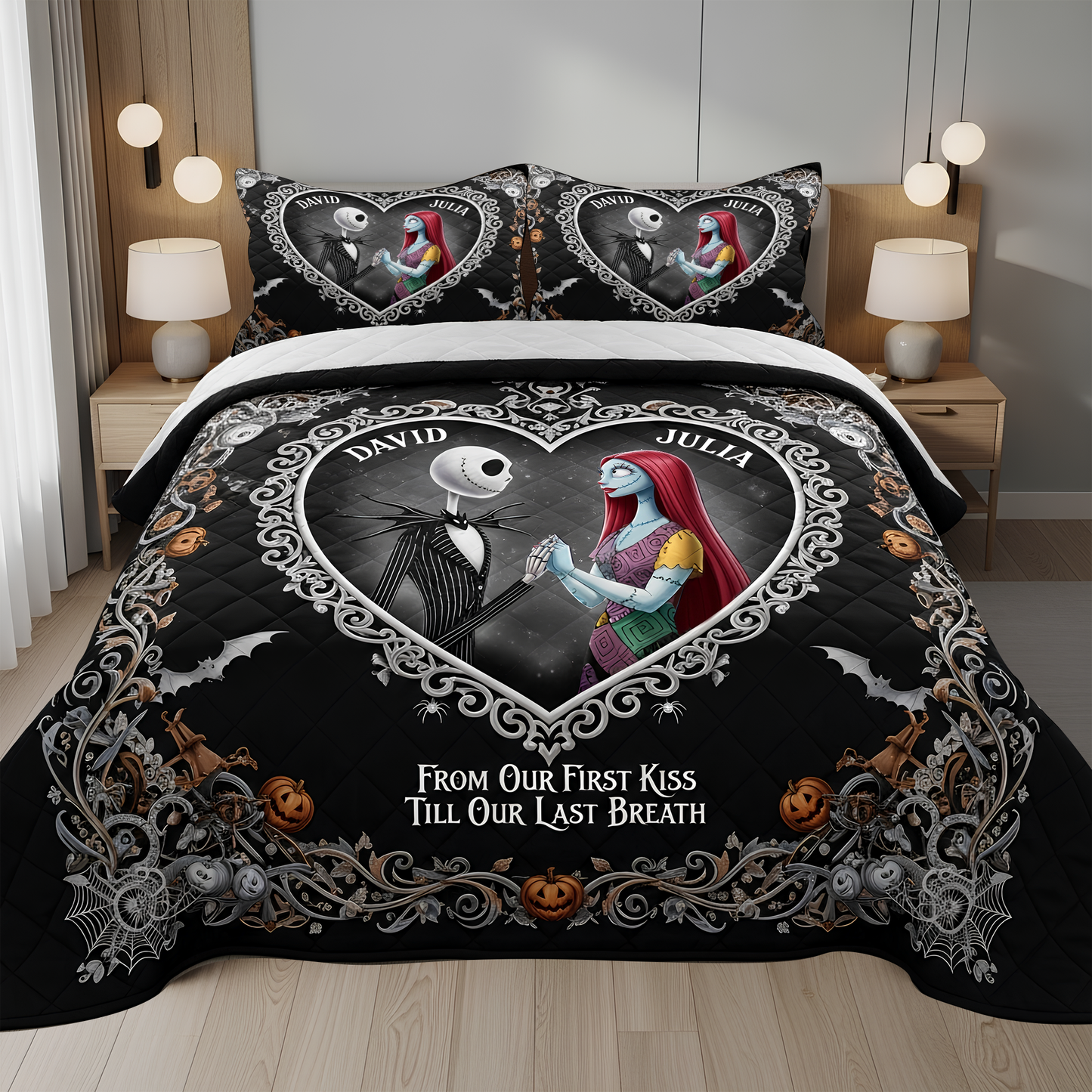 Eternal Love Quilt Bedding Set - Personalized Gifts For Couple 01TOLU150825