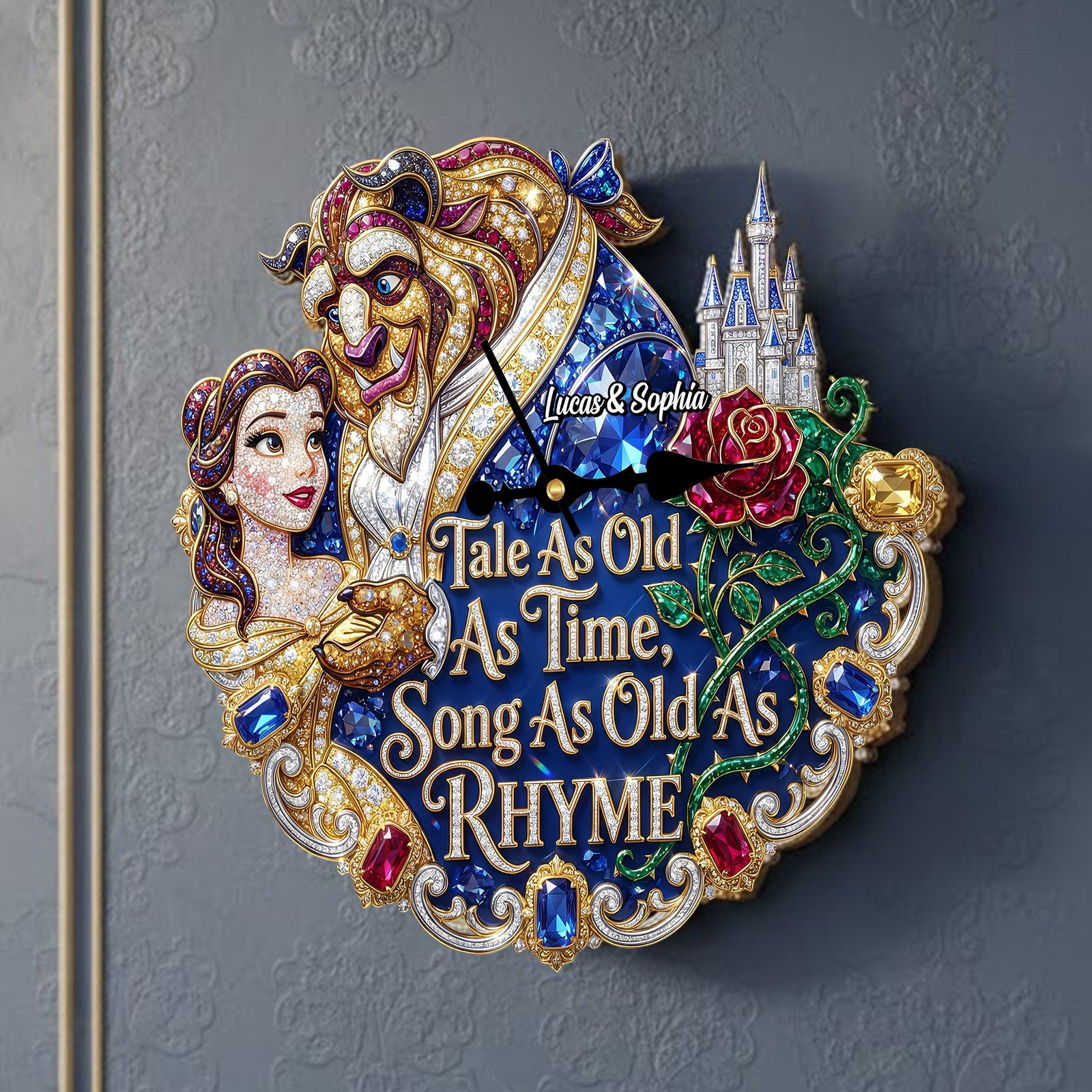 Lover Hanging Wall Clock - Personalized Gifts For Couples 02hutn251225