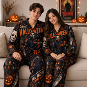 Classic Halloween Slashers Pajama Set - Personalized Halloween Gifts 03palu040926