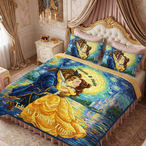 Romantic Couple Quilt Bedding Set - Personalized Gifts For Couples 01KIMG291125