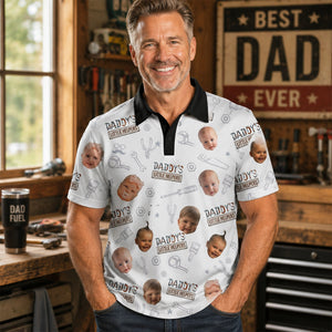 Custom Photo Handyman Dad Polo Shirt Gifts For Dads 03qhdh080526