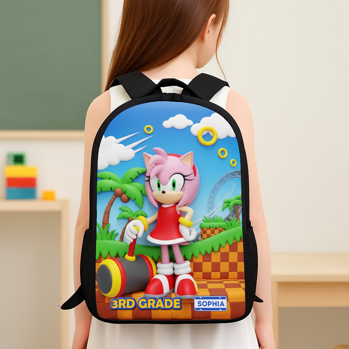 Power Up Characters School Bag Personalized Gifts For Kids 05natn310725 - Backpack - GoDuckee