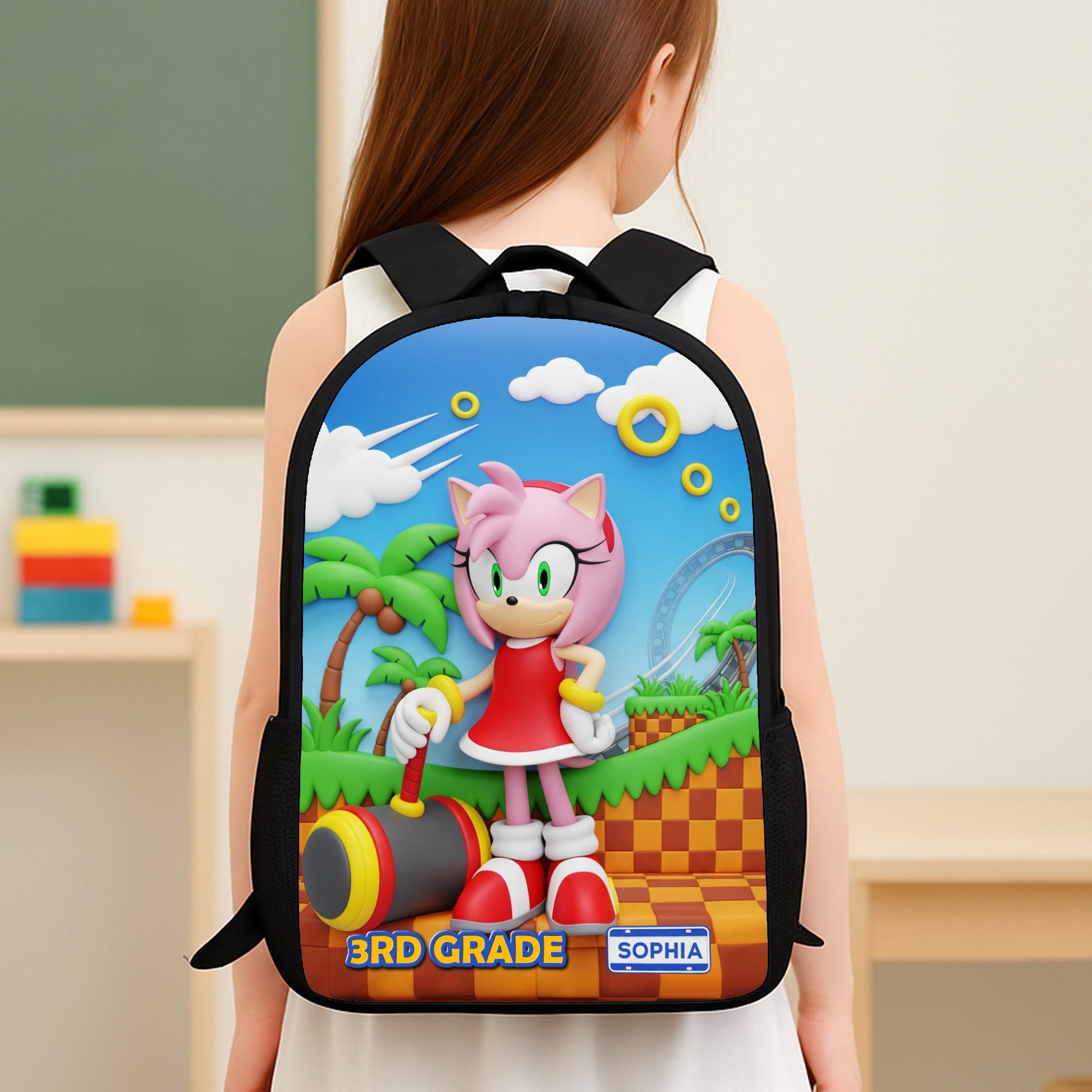 Power Up Characters School Bag Personalized Gifts For Kids 05natn310725 - Backpack - GoDuckee