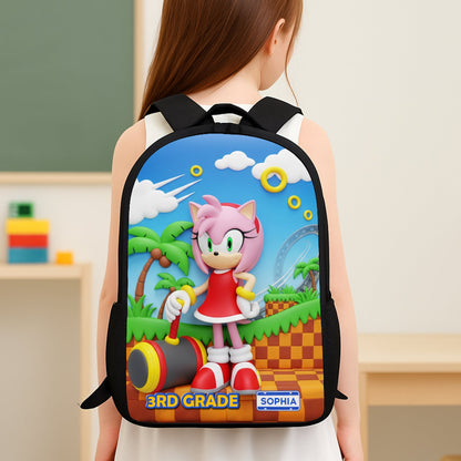 Power Up Characters School Bag Personalized Gifts For Kids 05natn310725 - Backpack - GoDuckee