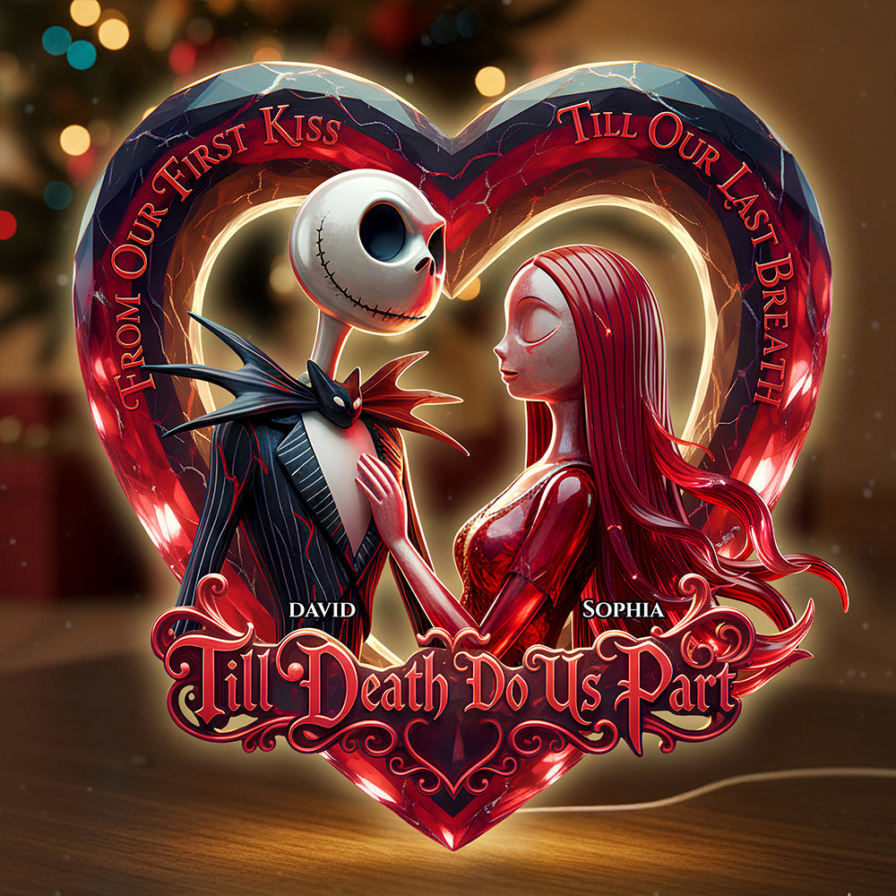 First Kiss Romantic Light Box Personalized Gifts For Couple 03PADT311025