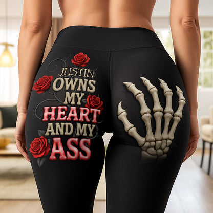 Skeleton Hand Personalized Funny Gifts For Her Leggings 03naqn020725