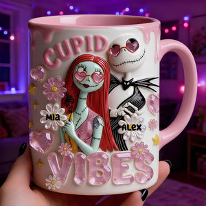 Cute Spooky Couple Coffee Mug – Personalized Gifts For Couple 07padt210126