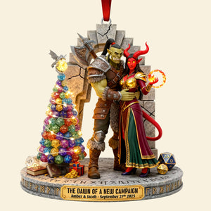 Monster & Devil Newlywed Couple Acrylic Ornament, Personalized Gifts For Couple 08qhqn191125