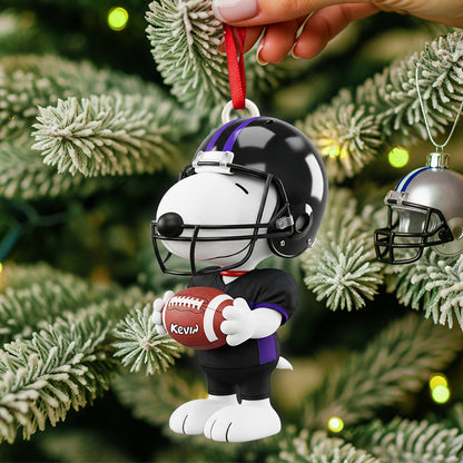 Christmas American Football Ornament Personalized Gifts Football Lovers 02HUDT080925