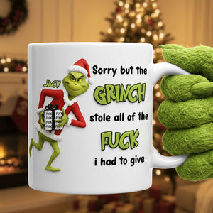 Funny Green Monster Coffee Mug - Personalized Gifts For Christmas 05kita171125