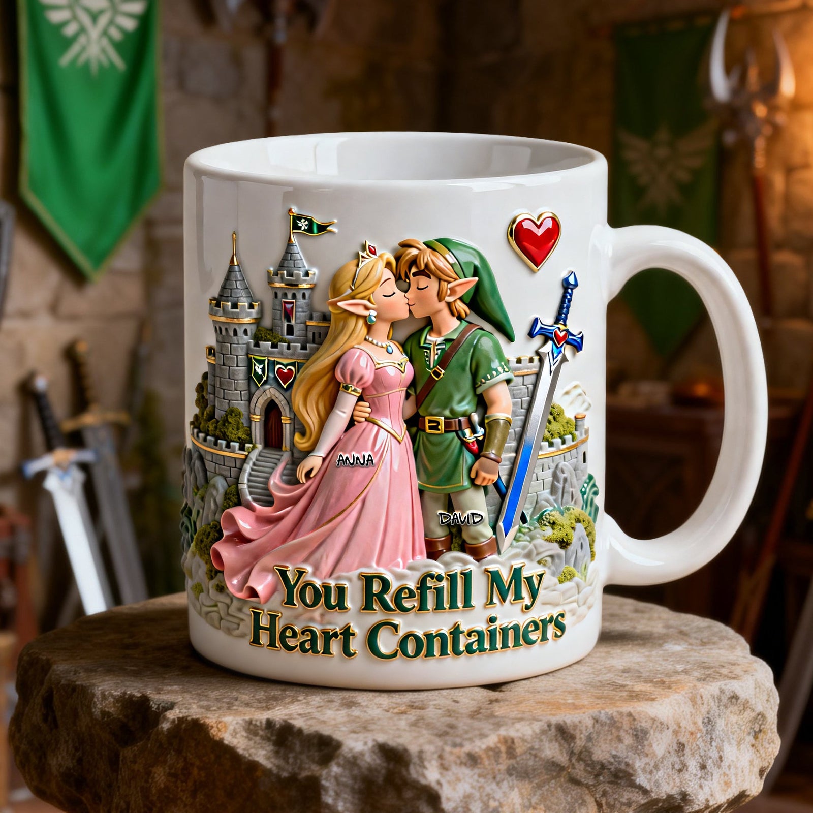 Fantasy Adventure Couple Coffee Mug - Personalized Gifr For Couples 05NALU140126