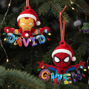 Power Character Alphabet Ornament - Personalized Gift For Christmas 01PATA280926