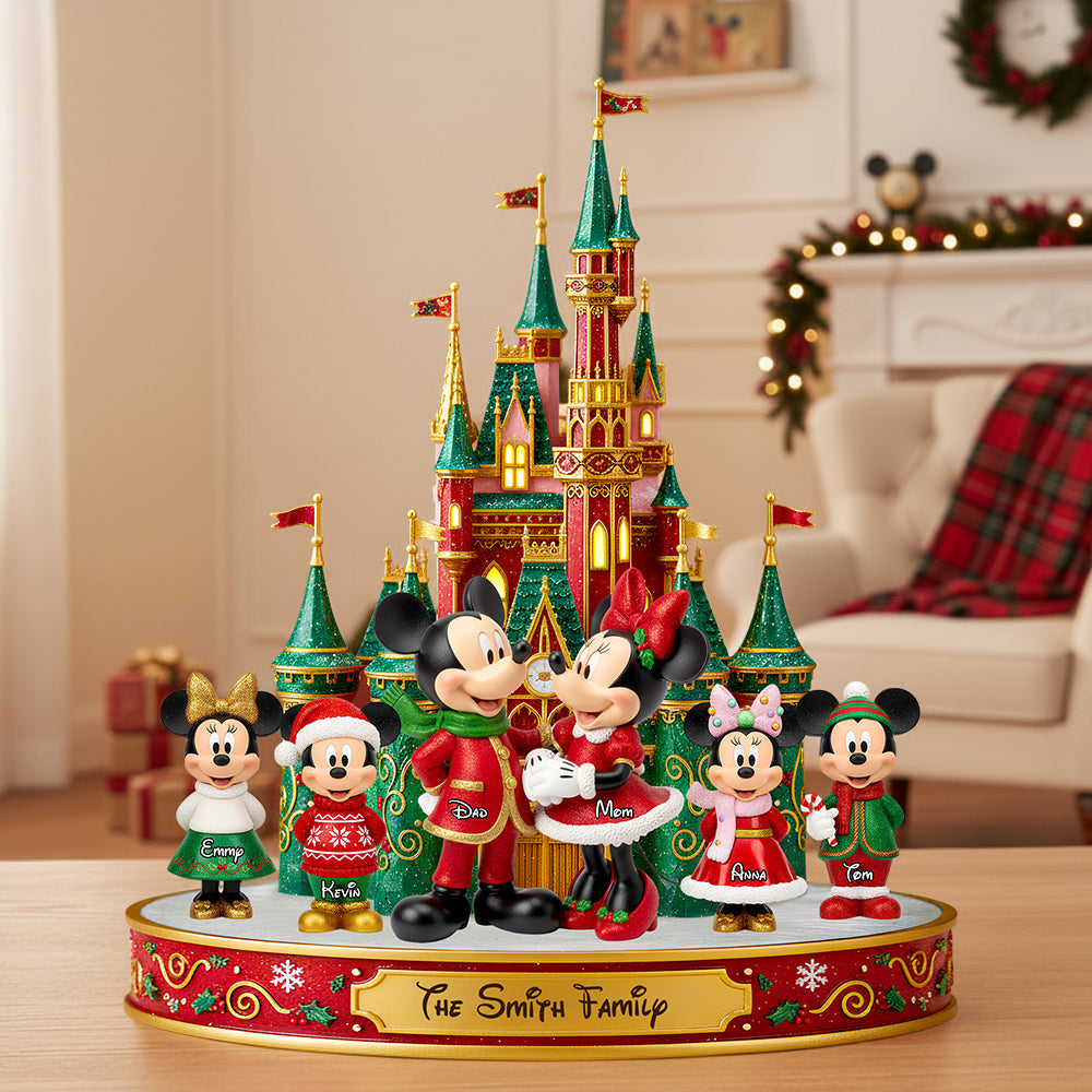 Magical Family Christmas Castle Acrylic Plaque - Personalized Gifts For Family 01PGDT240925-Homacus